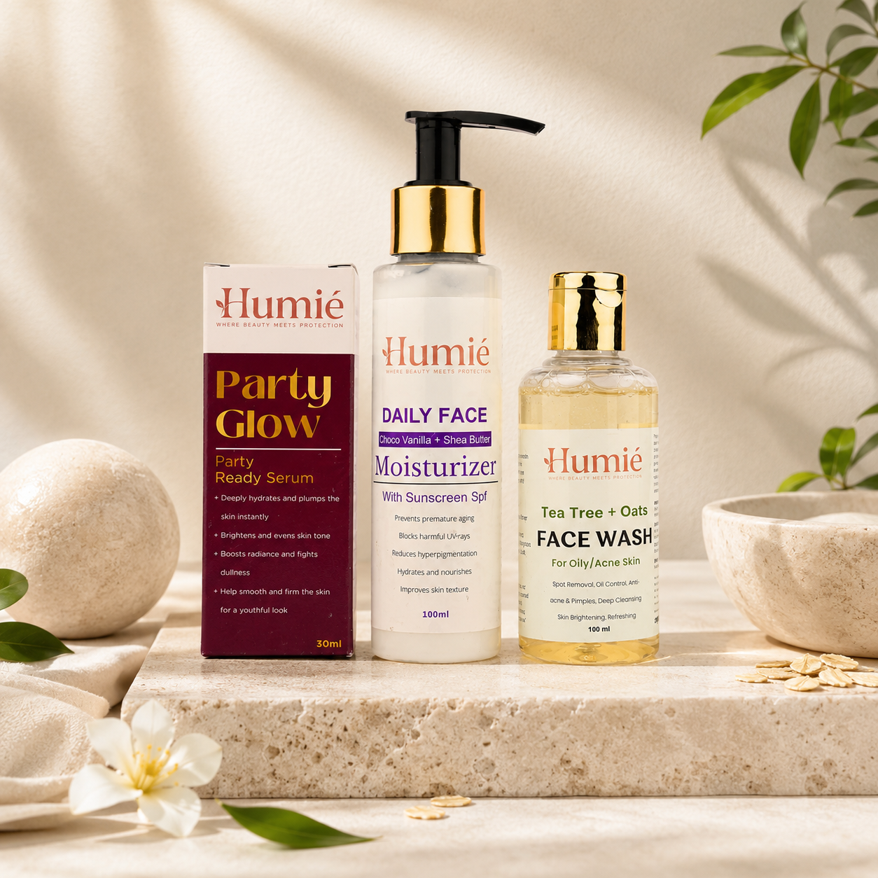 Humie Instant Party Glow Combo – The Ultimate Radiance Ritual
